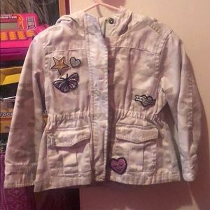 Camo patched jacket with hood